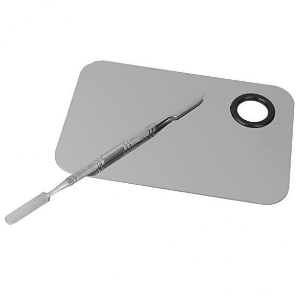 BNF 3xStainless Steel Makeup Mixing Blending Palette with Spatula Cosmetic Tool | Health & Beauty | Makeup | Makeup Tools & Accessories | Other Makeup Tools & Accs | 1 x 1 x Spatula(3 Pack)-image-25