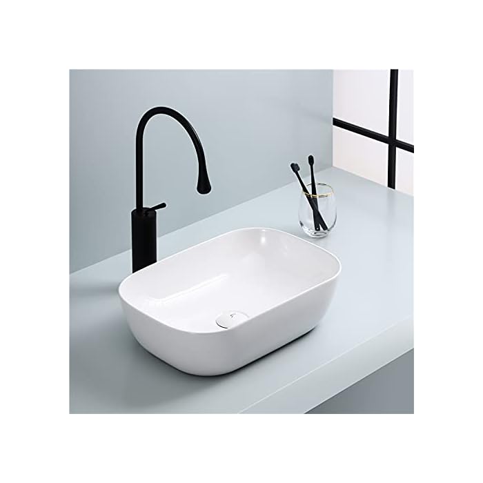 Buy BASSINO Art Wash Basin Countertop, Tabletop Ceramic Bathroom Sink