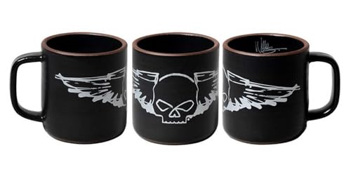 Taza de cerámica Harley-Davidson 14 oz negra miniatura 2