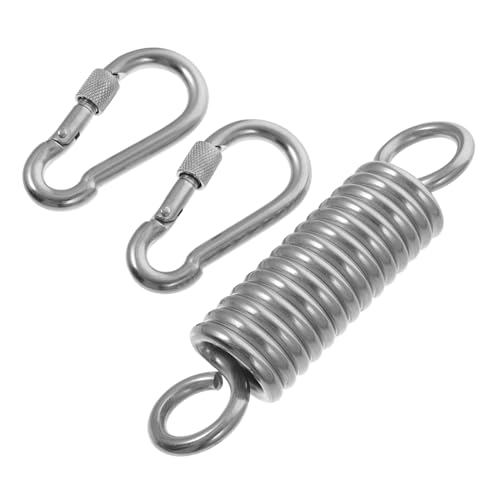 FUNOMOCYA Hammock Spring Hooks 3pcs Telescopic Spring Hook Heavy Duty for Swing Chair Sandbags Anti-Break Spring Set
