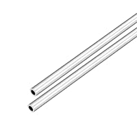 DMiotech 2er Pack (7mm Außendurchmesser x 5mm Innendurchmesser) 6063 Aluminium Rundrohr 300mm Länge Industriemetallrohr für Maschinenrahmenbau DIY-Projekte