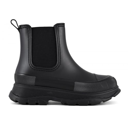 Colors of California Botas Rainboot de lluvia para mujer, Negro , 39 EU