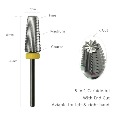 Foret à ongles conique carbure manucure maison simplifiée