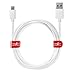 Price comparison product image JuicEBitz 5m/16ft FAST 2.4A Micro USB Charger Cable compatible with Android Phones & Tablets: Samsung Galaxy A10 S7 S6 S5 Tab S2 TabA/LG W30 K50 / Cubot/HTC/Sony (White)