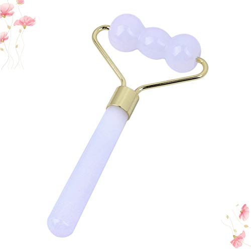 Massageador de Jade Gua Sha da Healifty, massageador de cuidados com a pele para modelar os olhos, n