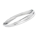 Ross-Simons Italian Sterling Silver Rolling Bangle Bracelet. 7.5 inches