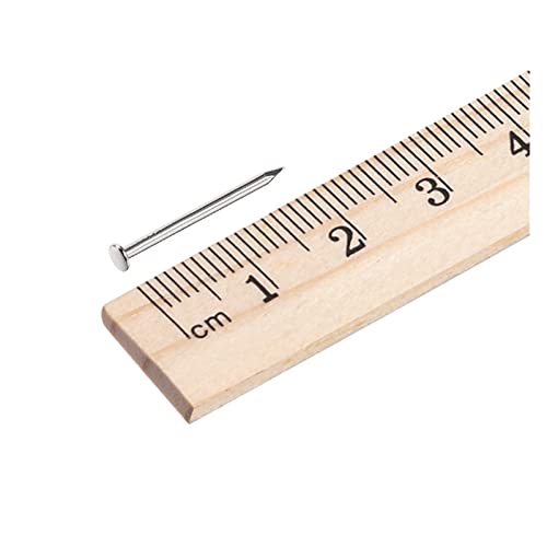 500 Clavos pequeños de acero carbono 1.2x19mm para decoración y manualidades miniatura 4