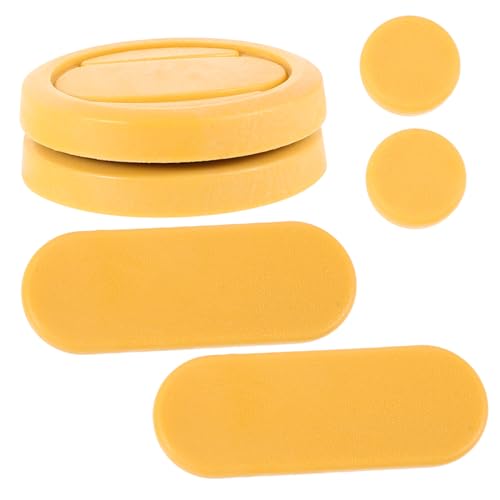 SUPVOX 6pcs Skating Glove Sliders Replaceable Pucks Ergonomic Design for Comfort Longevity Skateboard Longboarding Accessories