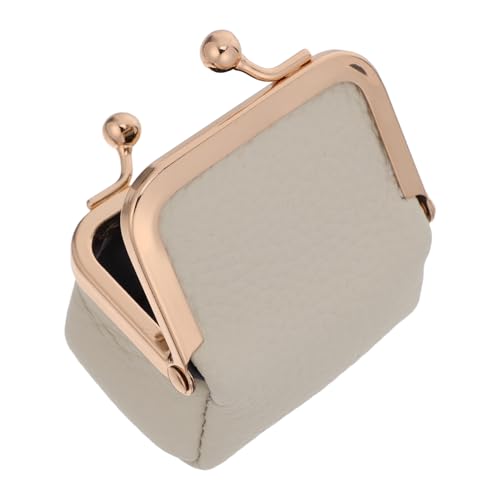 ARTSEWPLY Mini Joyero Portátil de Cuero Gris Claro, Organizador Pequeño para Mujer, Caja de Almacenamiento para Anillos, Pendientes y Collares, Estuche de Viaje Vintage para Joyas