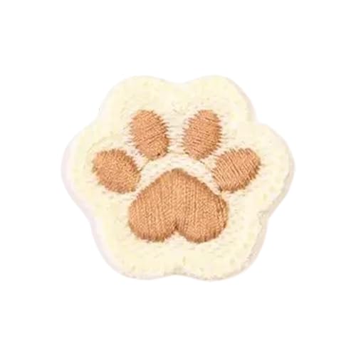 Parches de dibujos animados con diseño de patas de gatito para coser en pancartas, parches para ropa, parches de dibujos animados para coser en manualidades