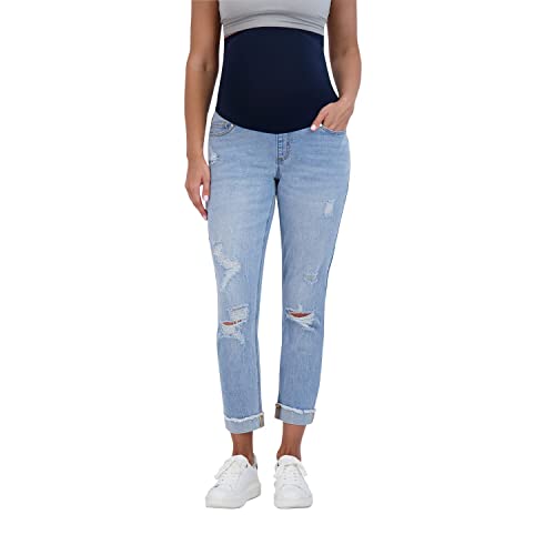 Savi Parker Women’s Ripped Maternity Jeans Over The Belly - Motherhood & Pregnancy Jeans, Maternity Clothes – 27” Inseam #TOP11