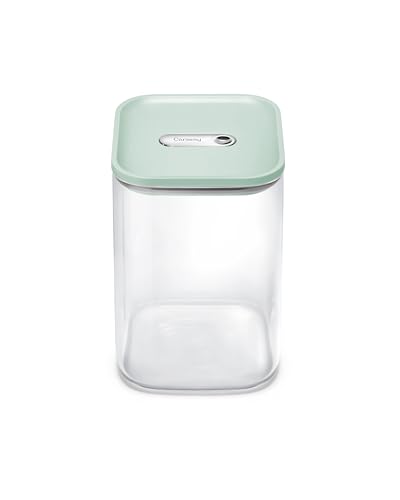 Caraway 4qt Glass Airtight Food Storage Container with Lid – Non-Toxic, BPA-Free Kitchen Storage Container – Stackable, Space-Saving Airtight Container for Dry Goods and More - Mist