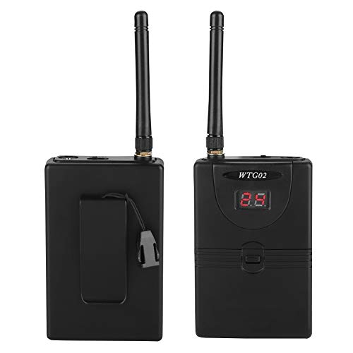 Haowecib Monitor auditivo, sistema de áudio de 2,4 GHz no ouvido para estúdio para implantação de eq