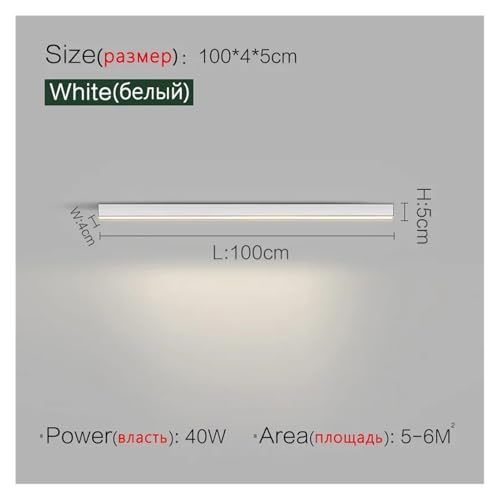 Lustre LED salon au design épuré blanc 100cm à intensité variable