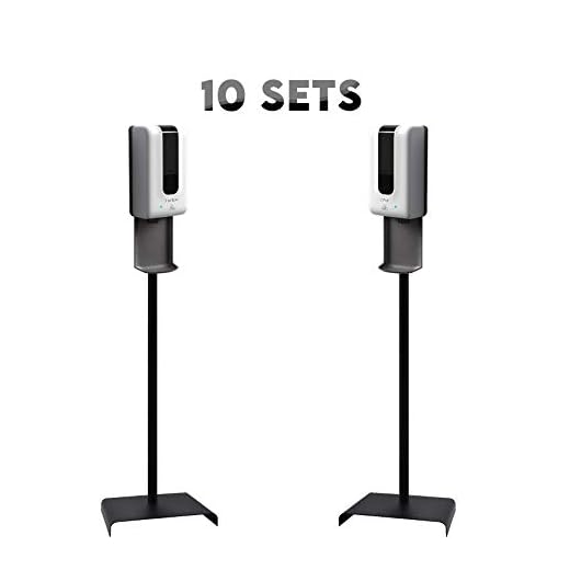 Luxton 10 Pack Automatic Hand Sanitizer Dispenser/Soap Dispenser - Sanitizing Station - Drip Catcher - Touchless Auto Sensor, Refillable 1200ml Bottle - Portable