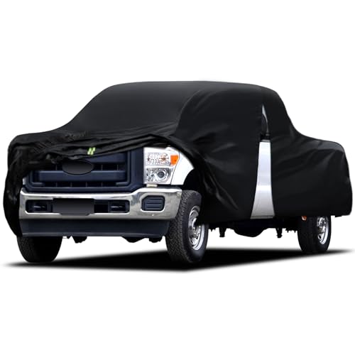 Image of Truck Cover Waterproof All Weather, 6 Layers Pickup Cover Fit for Ford F250 /F350, Chevrolet Silverado, Ram 2500, Gmc Sierra, See Size Chart (T5 Fit Truck Length Up to 266 inch)