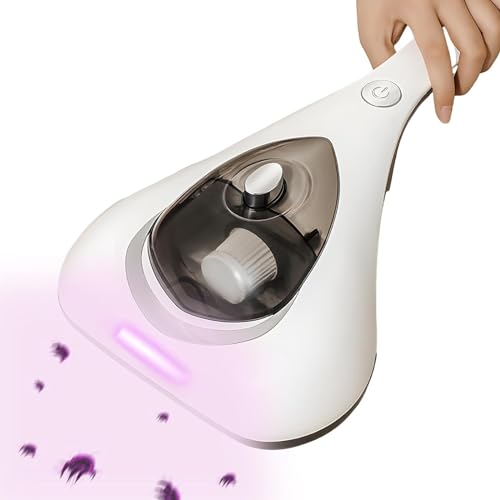 Probuk Handheld Vacuum Cleaner,Mite Removal Vacuum Cleaner with UV Light,Incl. HEPA Filter and 200ml Dust Container,Mattress Cleaning Machine Bed Vacuum Cleaner, Ideal for Allergy Sufferers