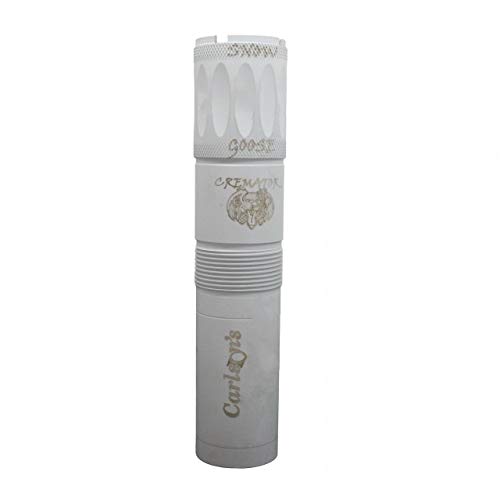 CARLSON’S Choke Tubes 12 Gauge Compatible for Benelli Crio Plus [ Long Range | 0.697 Diameter ] Cerakote White Coating | Cremator Non-Ported Snow Goose Choke Tube | Made in USA