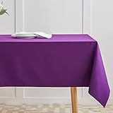 Múltiples colores antidecoloración: Veeyoo ofrece más de 10 colores de manteles de cena para tu elección, aporta vida fresca a tu mesa. Este colorido mantel aporta encanto a tu vida y sopla una brisa fresca en tu comedor.