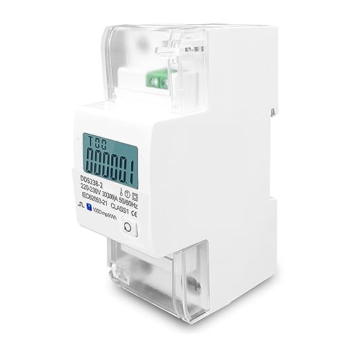 Medidor de energía monofásico carril DIN 100A bidireccional importación exportación kWh