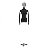 【Portátil y liviano】 El maniquí femenino es liviano y fácil de mover, fácil de usar.