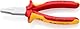 Knipex Flachzange verchromt, isoliert mit Mehrkomponenten-Hüllen, VDE-geprüft 160 mm 20 06 160