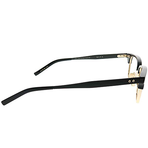 Image of Dita DRX-2064 B-BLK-GLD Statesman Three Black 12K Gold Plastic Rectangle Eyeglasses 55mm