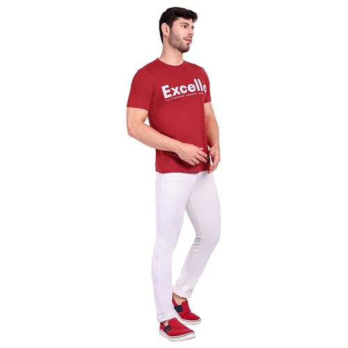 Image of EXCELLO Men's 100% Pure Cotton T-Shirt || Super Soft, Breathable, Premium Material.