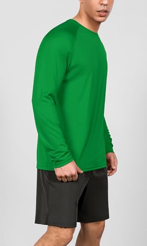 ODODOS Men's Quick Dry Long Sleeve Shirts UPF 50+ Sun Protection SPF Athletic Tops Workout Fishing T-Shirts4