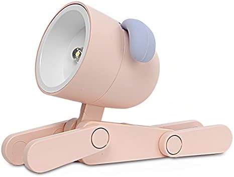 Night Light Desk Lamp Cute Small Phone Holder, Dog / Deer Shape Mini LED Portable Reading Decor Table Lamp for Kids Students Night Study and Bedroom Bedside (6Pcs-Dogs)