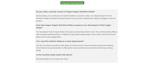 Orgain 851770003223 Organic Nutritional Vegan Protein Shake, Vanilla Bean thumb #7