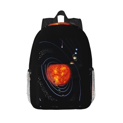 Mochila de sistema solar cómoda y espaciosa para evitar dolores de espalda