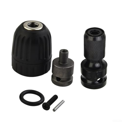 Portabrocas sin llave, 0.8-10 mm llave eléctrica Im-pact Adaptador de conversión Cabeza con Socket Portabrocas de cambio rápido para herramienta inalámbrica de controlador eléctrico