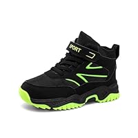 Boys Trekking & Hiking Footwear Kids Walking Boots Waterproof Trainers Running Shoes Outdoor Camping Climbing Shoes Junior Sneakers Black