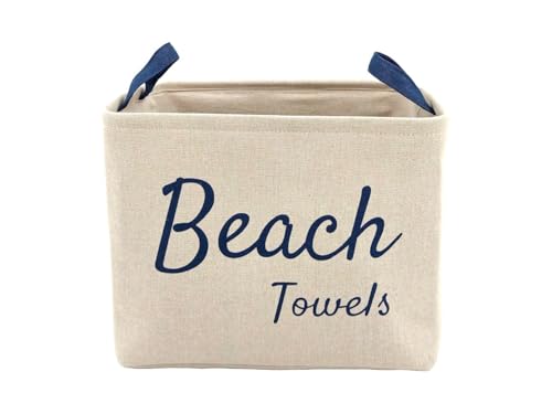 Beach Towel Storage Bin and Organizer. Space saver for...