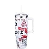 The Memory Company Officially Licensed 46oz Team Spirit Game Day Tumbler, New England Patriots