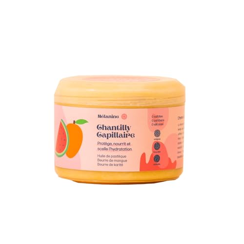 Chantilly capillaire mélanine contre la casse des cheveux afro et la peau sèche