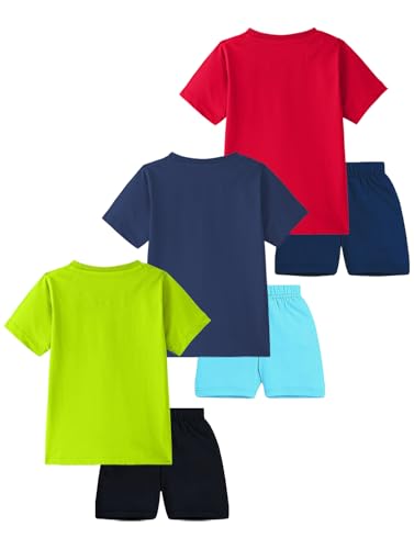 Image of Kuchipoo Boys Regular Fit Cotton T-Shirts and Shorts Set