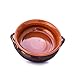 Colì Set 3 Terrine in Terracotta, Tegami Senza Coperchio Brunello, Zuppiere con Manici, Maioliche e Terrecotte dal 1650, Marrone, 17x17x6 cm