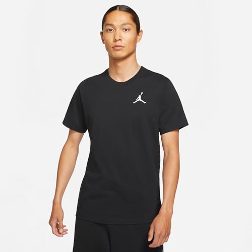 Nike DC7485-010 M J Jumpman EMB SS Crew T-Shirt Hombre Black/White Tamaño L