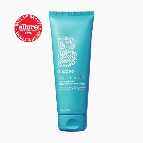 Briogeo Style + Treat™ Yuzu + Plum Oil Air Dry Hair Styling Cream, Dries Soft, Enhance Natural Hair, Vegan, 118ml - Image 2