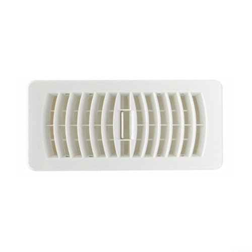 Griglia di scarico a pavimento per bagno, cucina, HVAC, regolabile, in plastica, prese d'aria per interni con riduzione del rumore, 7,6 x 25,4 cm (10,2 x 25,4 cm)