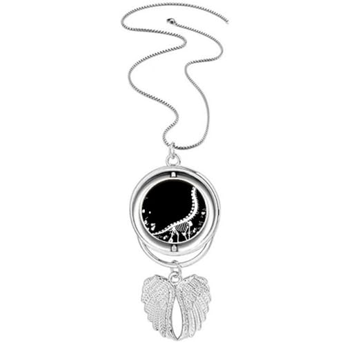 Collier ailes d'ange motif dinosaure B BS végétation à offrir pour anniversaire