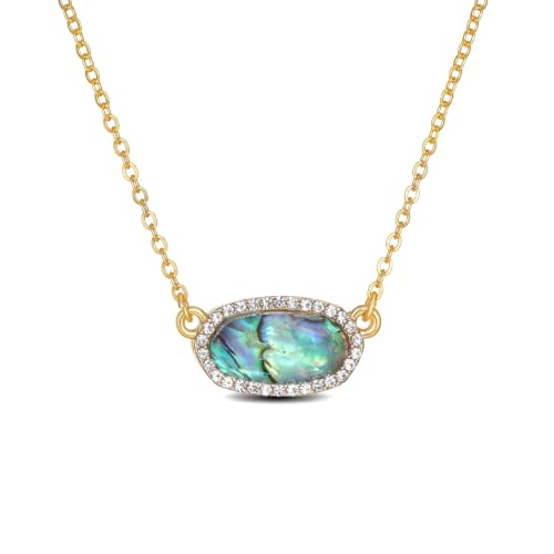SEADAY OVAL Pendant Necklace,Gold Plated Necklace by SEADAY - Used condition - US$18.69