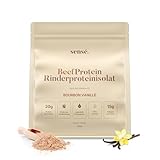Sensé. Rinderprotein Pulver Vanille 400g -100% natürlich | 21g Protein | Bourbon Vanille & Flohsamenschalen | Bioaktiv | Kollagen 1,2+3 | Knochenbrühe vom Weiderind | Bone Broth | Made in Germany