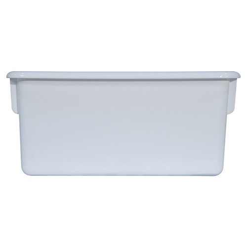 Wood Designs Kids White Rectangular Storage Tray #TOP2