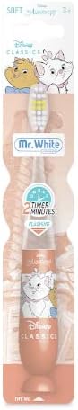 Disney Aristocats Kids Flashing Toothbrush with 2 Minute Flashing Timer, Soft Bristles, Comfortable Handle and Suction Cup - Ideal for 3+ Years