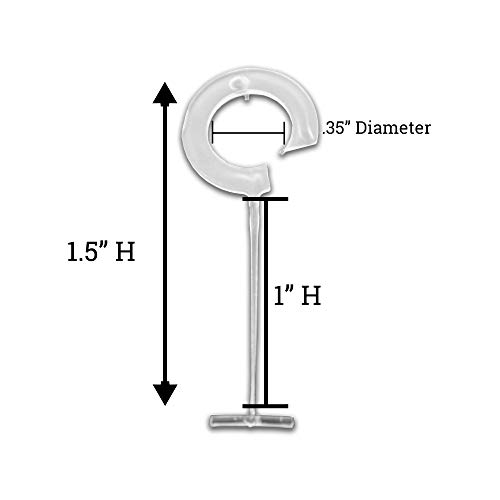 J Hook Fasteners for Standard Tagging Guns, 1.5" L Tag Gun J-Hooks, 100 Pack - Thumbnail 3