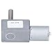 ZJchao Low Speed Gear Reducer Gear Motor Slow Speed DC 6V 12V Adjustable Speed with 8mm Threaded Shaft for Industrial Drive Device (DC12V 90RPM)