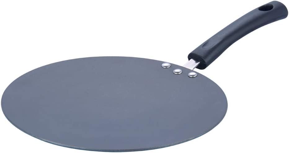 Non Stick Crepe Pan Chapati Pan with Stay Cool Handle, Induction Roti Tawa, 30cm, 4mm Thick